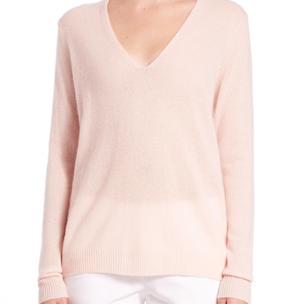 Theory Adrianna Cashmere V-Neck Sweater